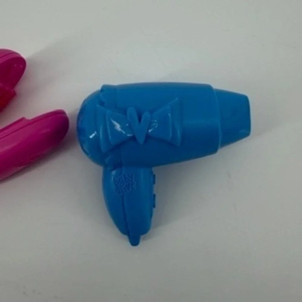 Baby Alive Doll Hair Styling Accessories‎ Blue Blow Dryer Pink Crimper Toy Set